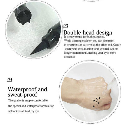 Double-Ended Eyeliner Pen Triangle Stamp