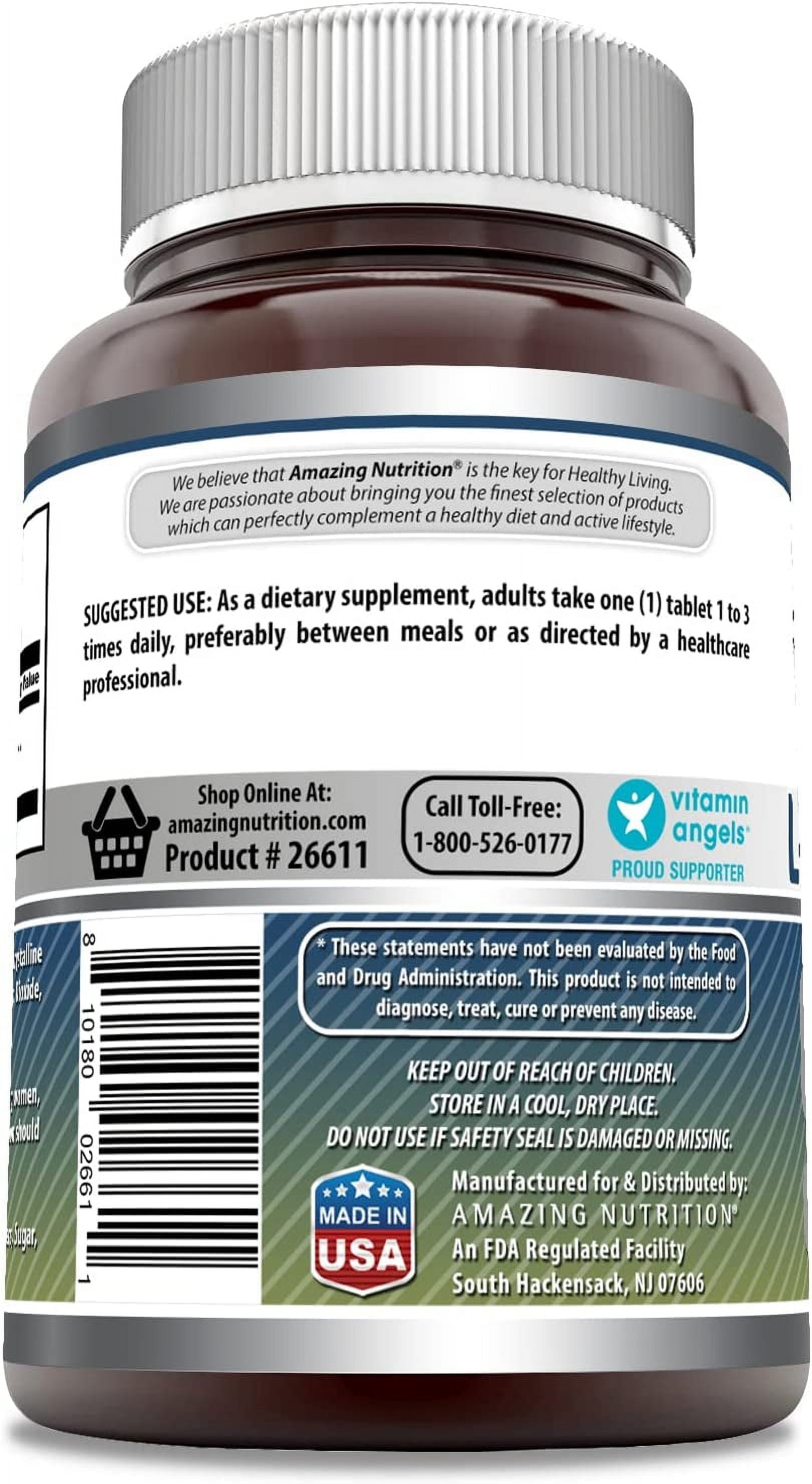 Amazing Formulas L-Glutamine 1000Mg per Serving 120 Tablets Supplement | Amino Acid Supplement for Men & Women | Non-Gmo | Gluten Free | Made in USA | Pack of 3