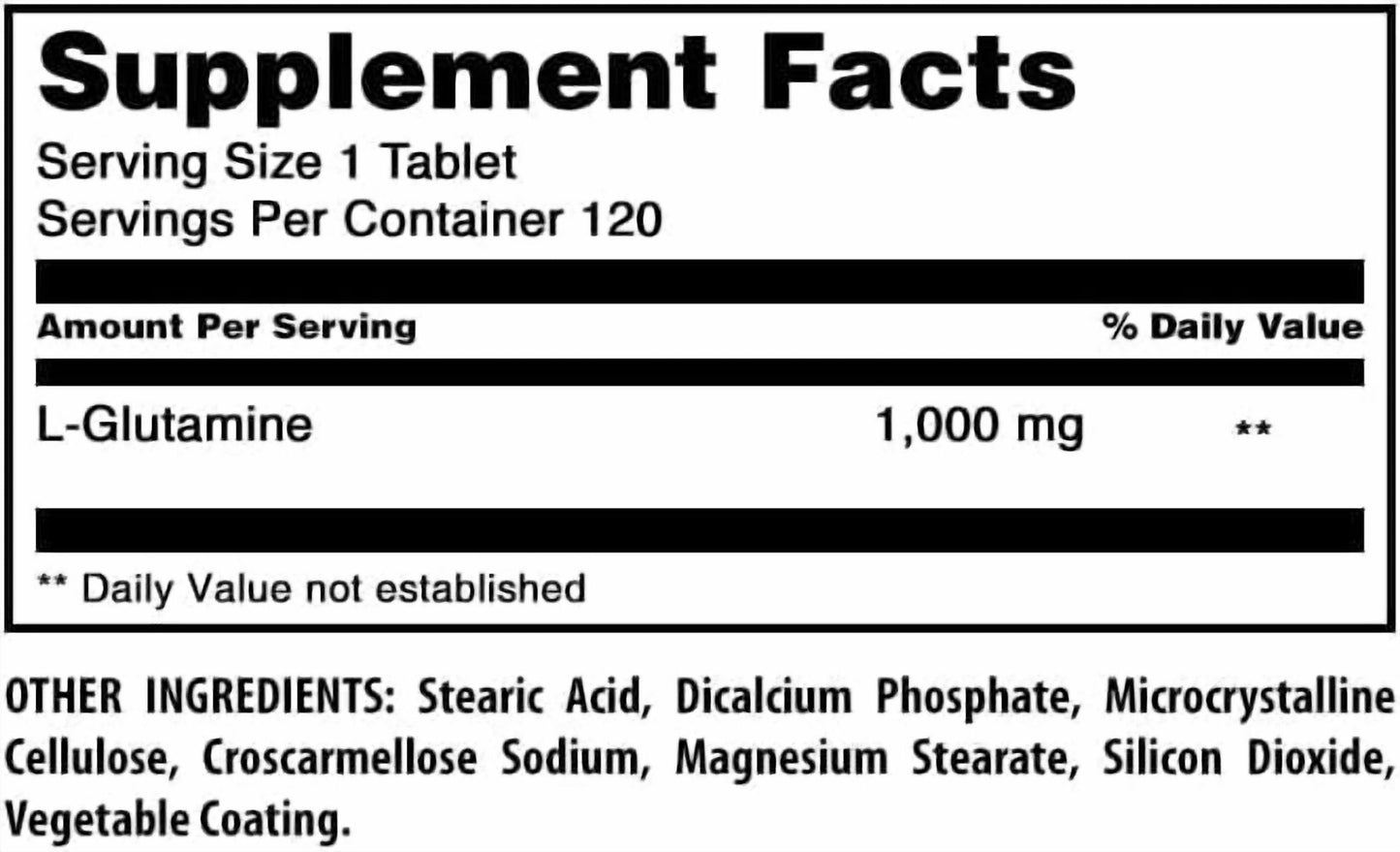 Amazing Formulas L-Glutamine 1000Mg per Serving 120 Tablets Supplement | Amino Acid Supplement for Men & Women | Non-Gmo | Gluten Free | Made in USA | Pack of 3