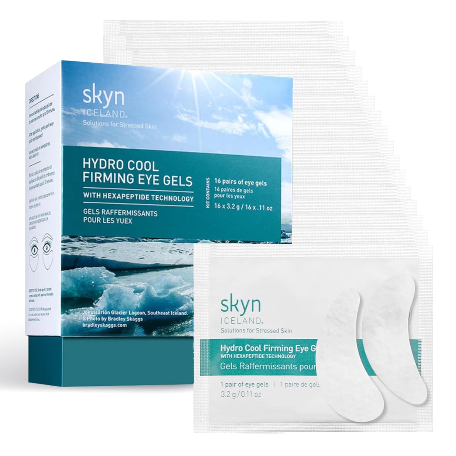 Hydro Cool Patches – 16 Pairs with Peptides & CoQ10